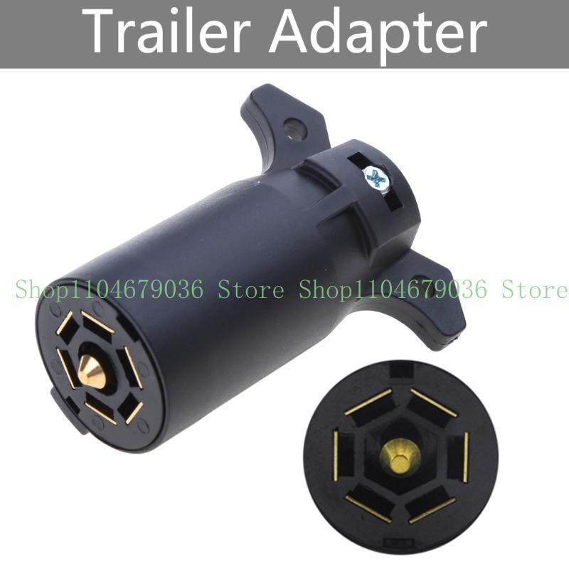 Trailer Plug Adapter 7 Pin Round Blade Trailer Connector Trailer Adapter 7 Way Round Blade Plug