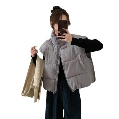 Women's Winter Down Vest, Loose Short Style.