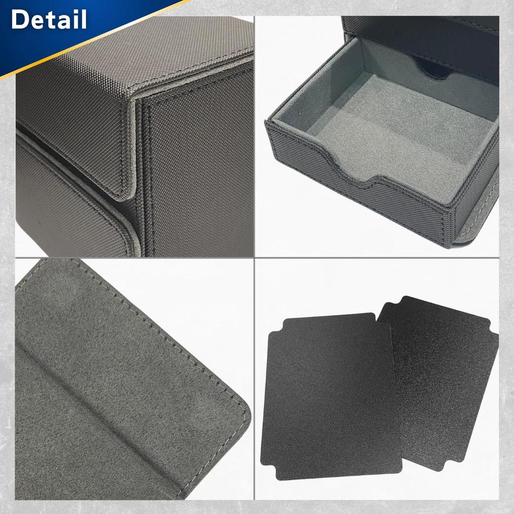 SPICA Deck Trading Card Case with Small Item Damage Counter Dice Compatible with Trading Pokemon Duel Masters and One Piece Deck and Carrying PU