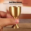 2pcs Vintage Mini Wine Glasses Brass Chalice Goblet  Party Wedding Graduation Anniversary Christmas