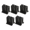 5Pcs Car Clips Wiper Decorative Plate Deflector Racks Subcatching Clips Clamps for Nissan Tiida Teana Livina D50 R50 Black