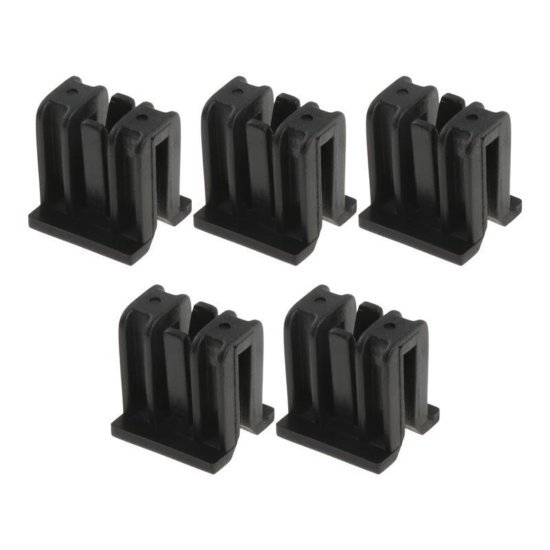 5Pcs Car Clips Wiper Decorative Plate Deflector Racks Subcatching Clips Clamps for Nissan Tiida Teana Livina D50 R50 Black