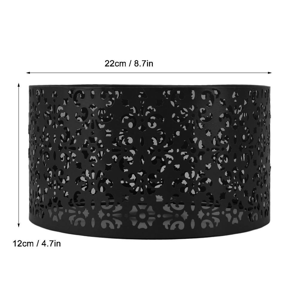 Simple Iron Lampshade Geometric Pattern Medium Size Chandelier Lamp Shades Lamp Cover Bedroom
