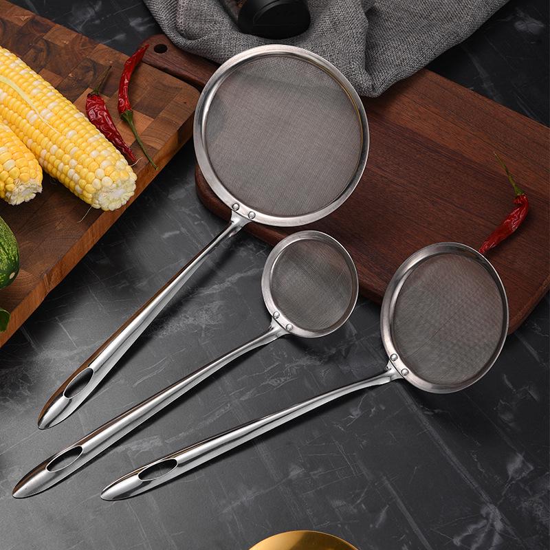 Stainless Steel Fine Mesh Strainer & Oil Skimmer