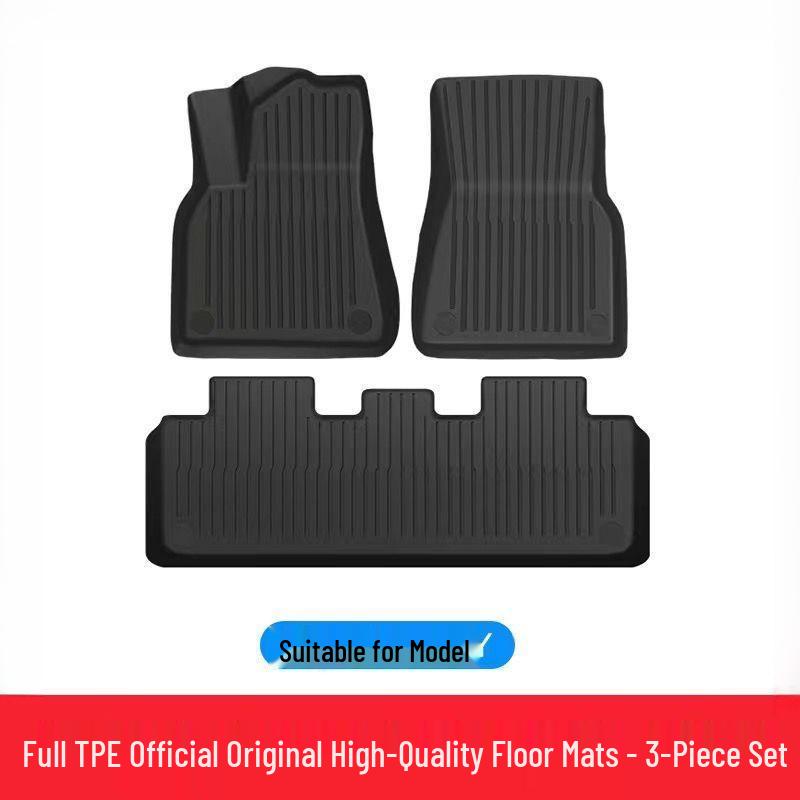 Suitable for Tesla Model Y/3: Premium TPE Floor Mats and Car Modification Accessories.