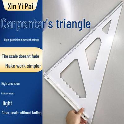 High-Precision Alloy Resin Triangle Ruler for Woodworking