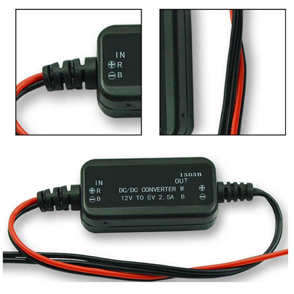 12V auf 6V Konverter DC Spannungsreduzierer Kompakte Größe für enge Räume Maximaler Strom 2.5A Für Automobilanwendungen