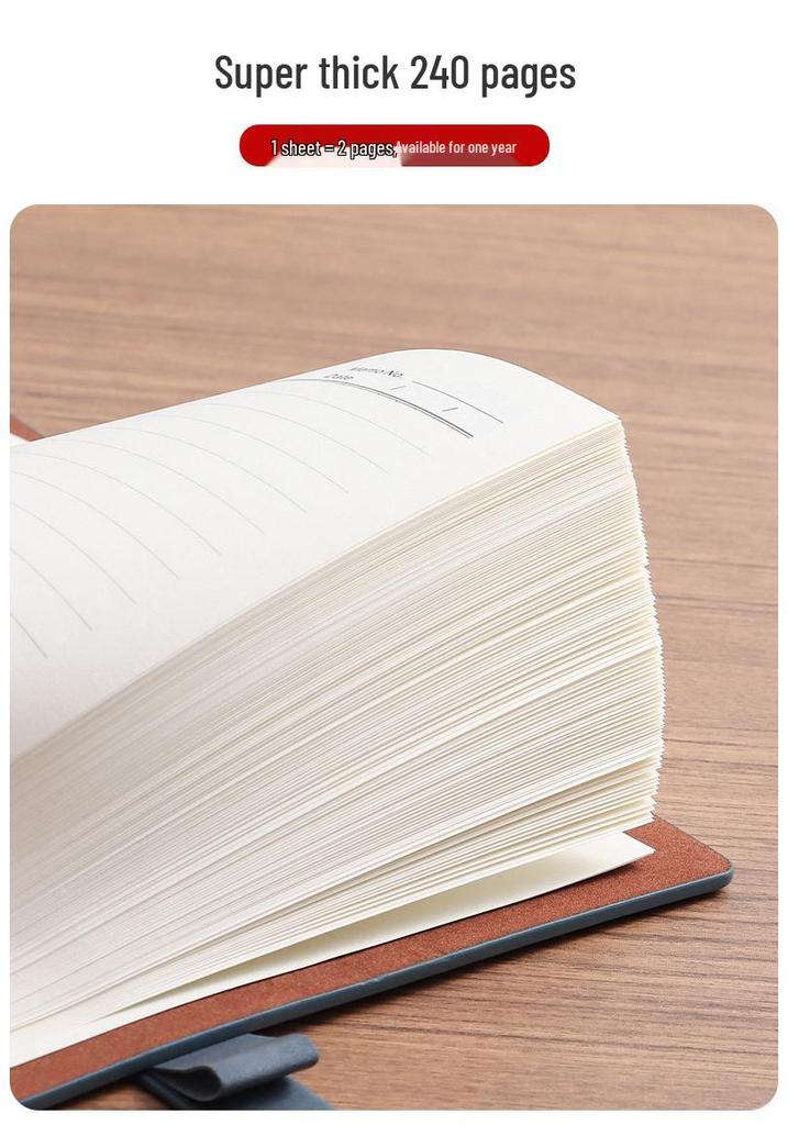 Customizable Simple Business Loose-Leaf Notebook Binder with Printable Logo