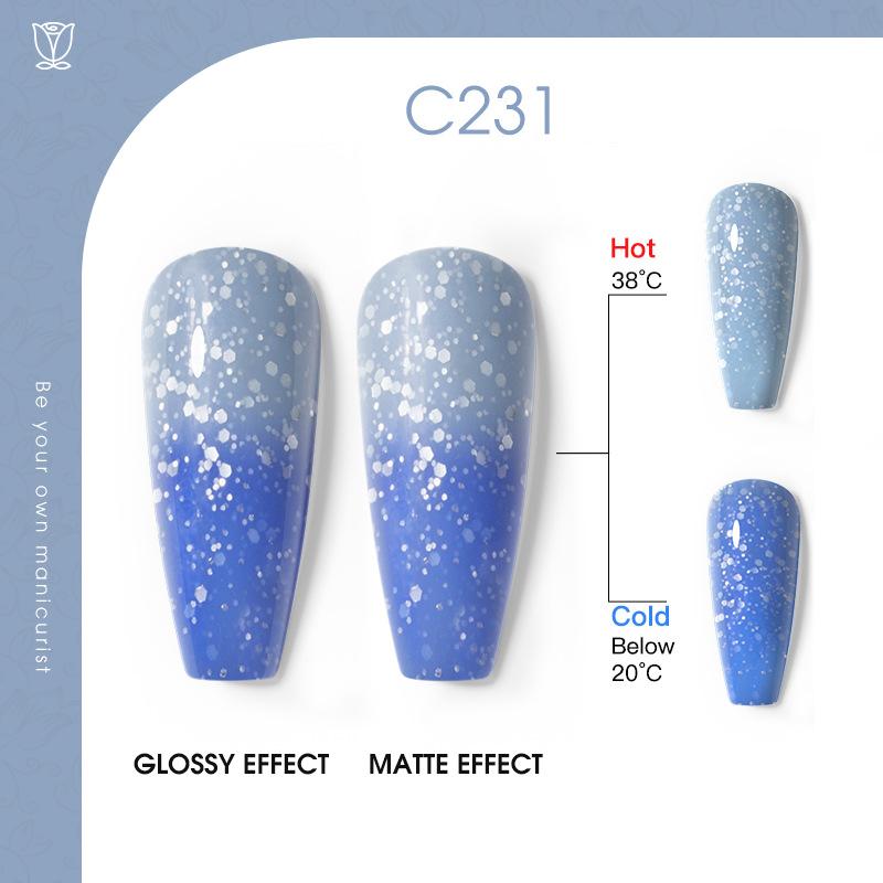Temperature Change Nail Polish Glue Solid Color Nail Polish Gradual Change Nail Polish Glue Phototherapy Glue Nail Salon Special