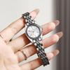 Fashionable and Elegant Round Small Dial with Steel Band Women's Quartz Watch for Christmas and Halloween Gifts