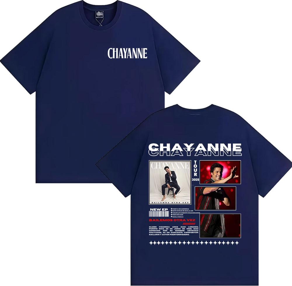 

2025 Summer Chayanne Bailamos Otra Vez Tour Cover Tshirt Male Hip Hop Pop Tshirt Casual Cotton Loose Tshirt Street Wear 4XL