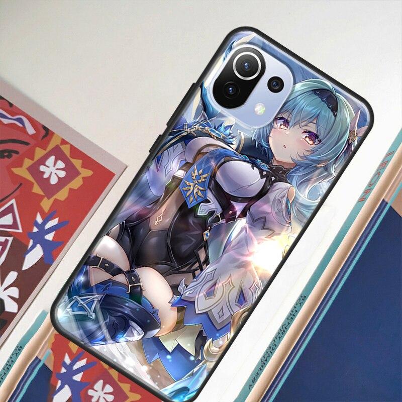 Genshin Impact Eula Hülle für POCO F3 X3 GT F1 F2 M3 M4 Pro Handyhülle für Xiaomi Mi 11 Lite Mi 11T Pro 10T
