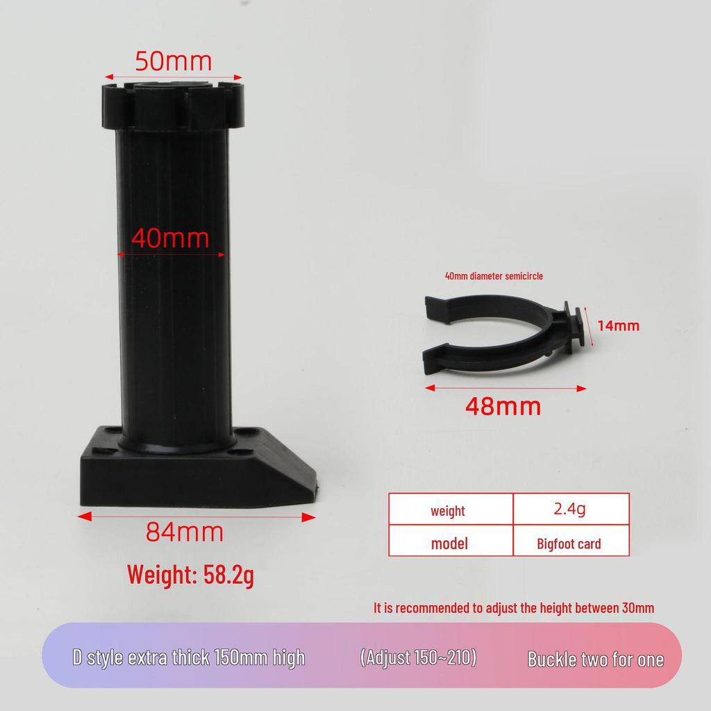 Adjustable Cabinet and Sofa Legs - Thickened ABS Plastic Support