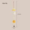 Mediterranean Handmade Wooden Starfish and Shell Wind Chime Pendant for Seaside Decor
