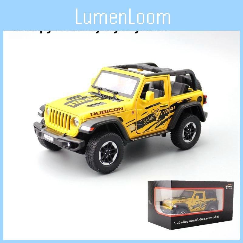 Robin Wrangler Simulation Hood Rubicon Convertible Off Road Car Toy Model