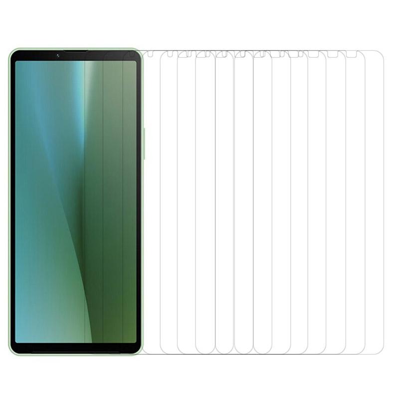 

RURIHAI 10Pcs For Sony Xperia 10 VI Screen Protector Anti-Shatter High Aluminium-Silicon Glass 2.5D Film As Shown A