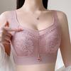 Seamless Lingerie Women's Thin Frameless Gathering Bra Beautiful Back Bra Women's Anti-sagging and Breast Retraction Bra Push Up Bra