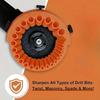 Angle Grinder Drill Bit Sharpener 2-13mm Full-size Tool 20-Hole Grinding Disc for Old/Waste Bits Suitable for 115/125mm Grinders