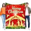 Merry Christmas Blanket Soft Cozy Throw for Bed and Sofa, Lightweight Festive Dcor Perfect for Holiday Season Gift, Beautiful N