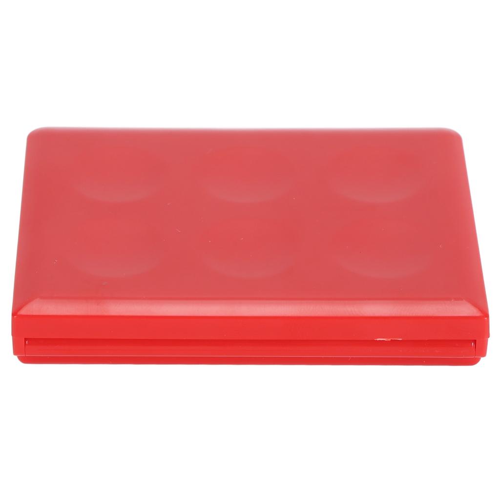 2pcs Empty Watercolor Box Paint Storage Palettes Box Portable Plastic Painting Pigment Box For Acrylics Lipsticks Red