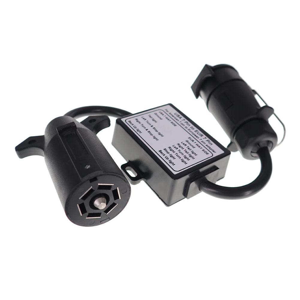 Trailer Light Adapter US To EU Trailer Converter Outdoor Activities Easy Installation Electrical Solution For Boat Trailer