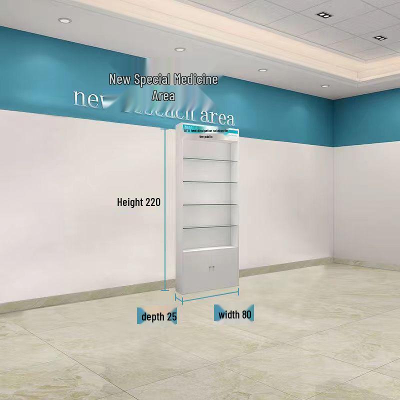 Western Medicine Pharmacy Display & Storage Cabinet
