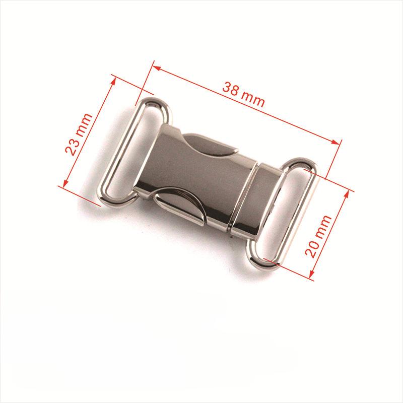 

1/2pcs Quick Side Release Buckles Metal Leather Bag Backpack Purse Strap Webbing Belt Clasp Lock DIY Repair Supplies 1pc