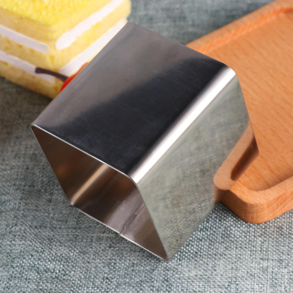 Stainless Steel Mousse Ring Cake Mold 2.5 Inch Baking Cutter Pastry Non Stick Dessert Stainless Steel Mousse Ring
