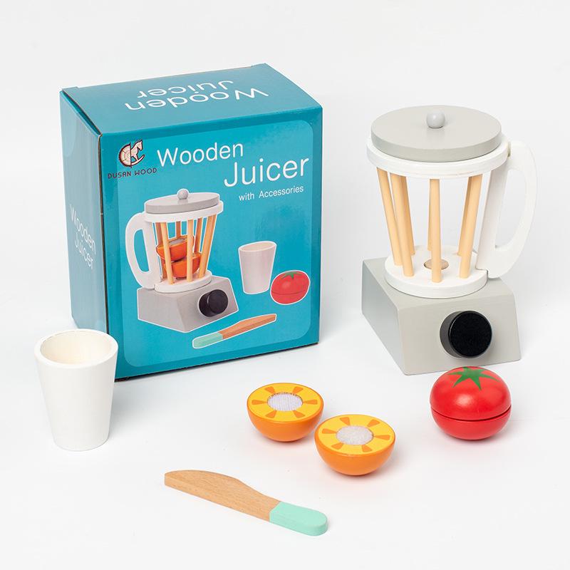 Wood Kids Play Kitchen Set: Pretend Cooking Toy for Boys & Girls, Ideal Birthday Gift