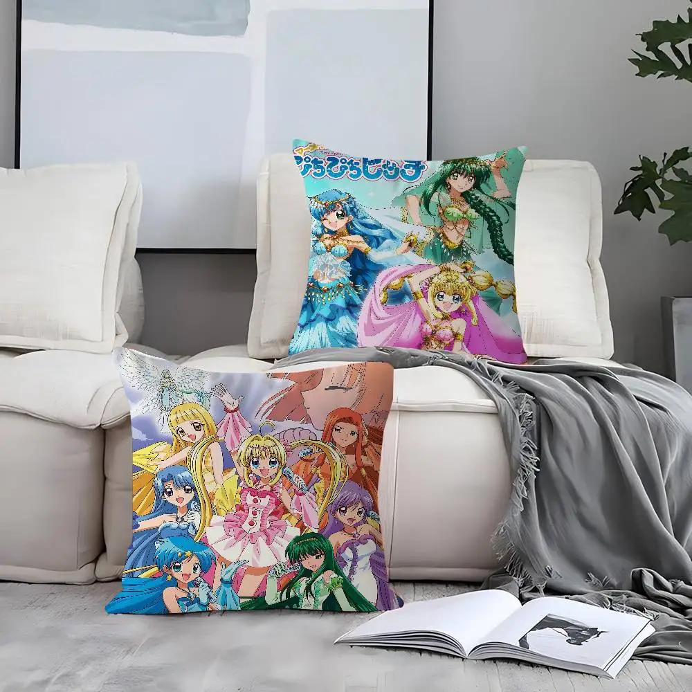Anime M-Mermaid Melody Pichi Pichi Pitch Pillowcase Toon Gift Cushion Cover Bedroom Home Sofa Chair Seat Decor Pillow Case
