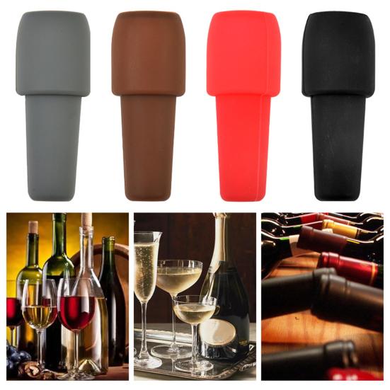 Silicone Wine Bottle Stoppers Reusable Wine Seal Stopper Champagne Beer Wine Cork Wine Accessories for Preserving Flavor