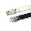 105-115cm Nostalgisches Design DVD Englische Schnalle Gürtel Vielseitige Mode Nischengürtel Herren Damen Dekoration Gepaart mit Jeans Gürtel