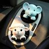 Cute Car Accessories Pet Air Vent Clip, Elephant/Dog/Lamb/Hippo/Penguin Dashboard Small Ornaments Trim Resin Freshener Diffuser for Auto Interior