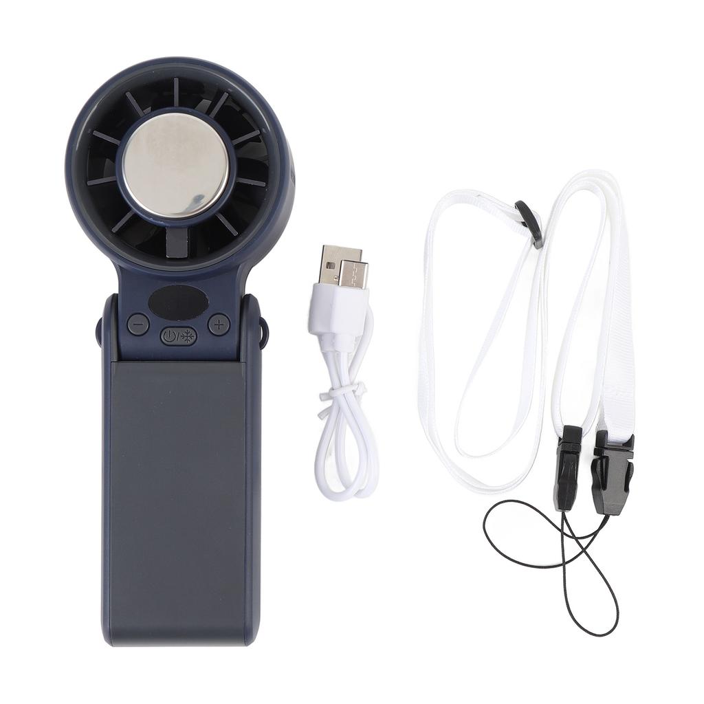 Handheld Fan 199 Speeds Folding Rechargeable Digital Display Cooling Fan for Outdoor Travel