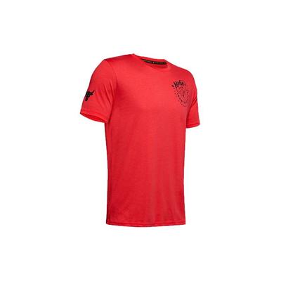 Project Rock Iron Paradise Loose Fit Crew Neck Short Sleeve T-Shirt Men T-Shirts Red 1351586-608