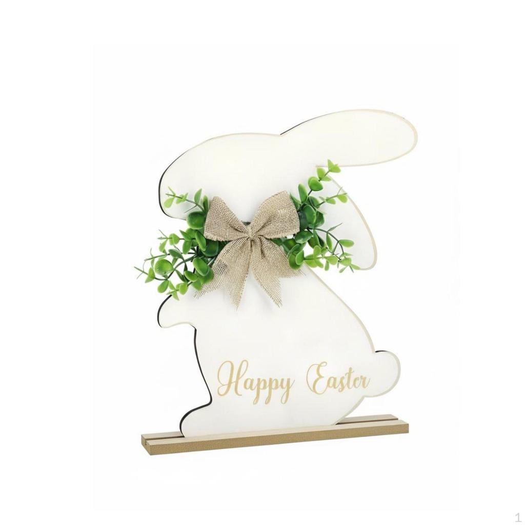 Easter Bunny Wooden Desktop Decor, Farmhouse Seasonal Design, Ornament