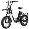 Electric Bike Adult KOOLUX 20" 750W Motor Top Speed 50Km/h 48 V 25AH Max Range 120Km Load 120Kg Black X7