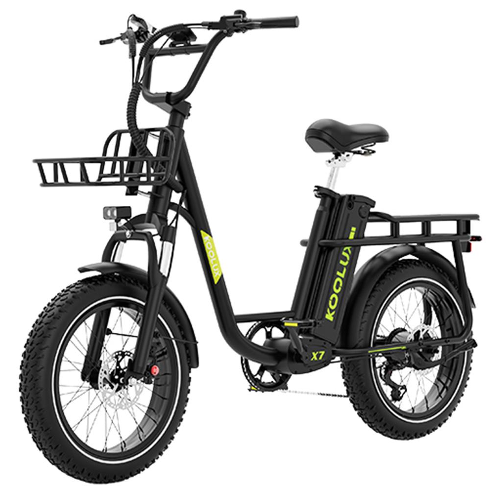 Electric Bike Adult KOOLUX 20" 750W Motor Top Speed 50Km/h 48 V 25AH Max Range 120Km Load 120Kg Black X7