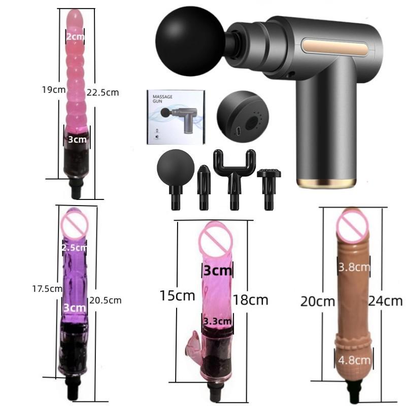 Multi-Function Massage Gun Adapter Kit with Silicone Heads for Adults