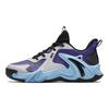 Anta Kids Air Space Comfortable Sports Shock Absorbing Wear Resistant Low Top Basketball Shoes Kids Basketball Shoes White Purple Black A312421106-1