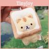 Plüschkatze als Schlüsselanhänger mit Toastbrot-Motiv, niedlicher und flauschiger Rucksackanhänger in Katzenform – das perfekte Geschenk!
