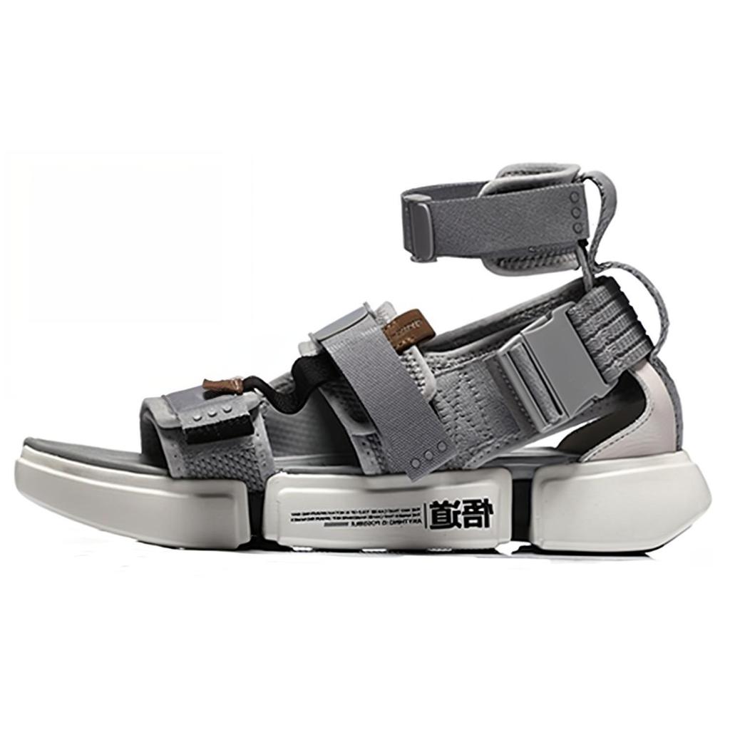 Li Ning Paris Fashion Week Beach Sandals Men Sandals Gray AGBN079-4