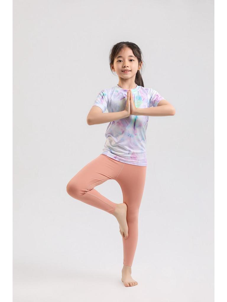 Summer Seamless Girls' Nylon Yoga & Dance Pants