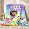Gabbys Dollhouse Flannel Fluffy Fleece Blanket for Home Bedroom Bed Sofa Office Children Cover Adult Soft Blanket Kids Cute Gift