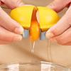 3 Pack Pink, Yellow, Orange Egg Cracker Tool Stainless Steel Egg Opener  For Raw Eggs