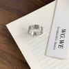 Retro S ring does not fade, light luxury index finger ring, open ring.