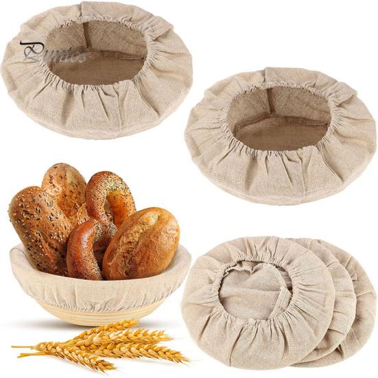 Bread Proofing Basket Cover Food Grade Super Soft Cotton Flax Round Bread Proofing Basket Cloth Liner for Home