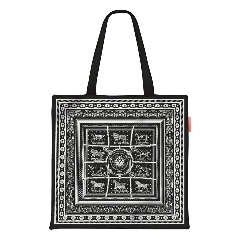 Spring new printed handbag women's oil painting series handbag shoulder bag tote bag fashion canvas bag