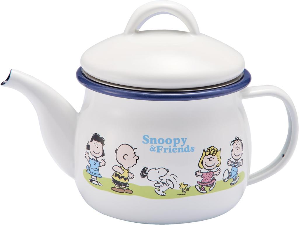 Snoopy Greenfield Enamel Teapot (with strainer) 540ml SNJ-2406