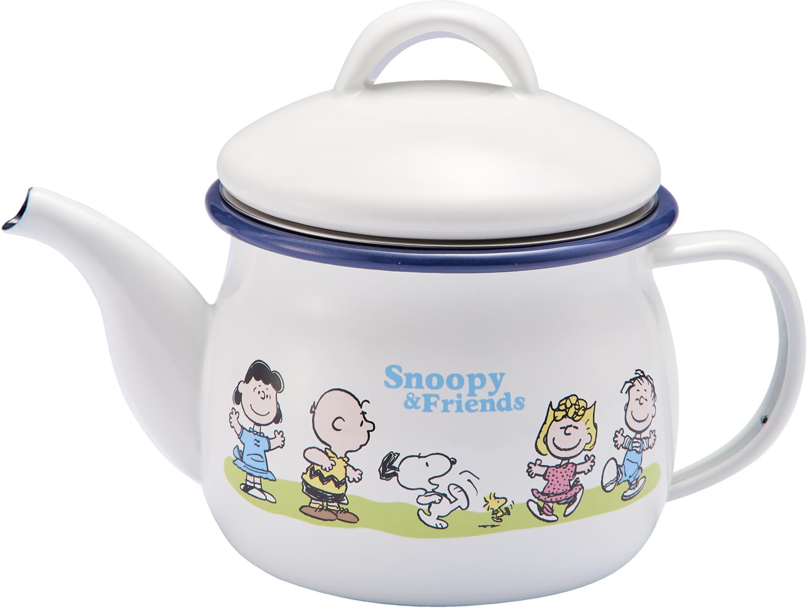 

Snoopy Greenfield Enamel Teapot 540ml (with strainer) SNJ-2406